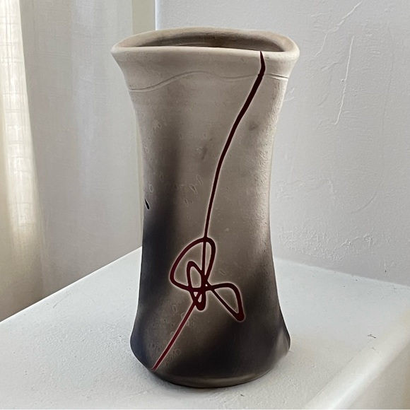 Kerry Gonzalez Raku Artist Signed Pottery Vase - Original - Picture 2 of 13